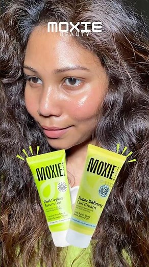 You want perfect curls without a salon but does it actually work? try Moxie’s curl cream + serum gel