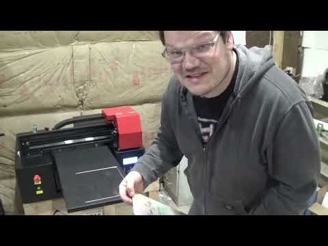 Co2 Laser Cutting and Reverse printing Acrylic with my UV Printer how to (Bunny Acrylic Print)