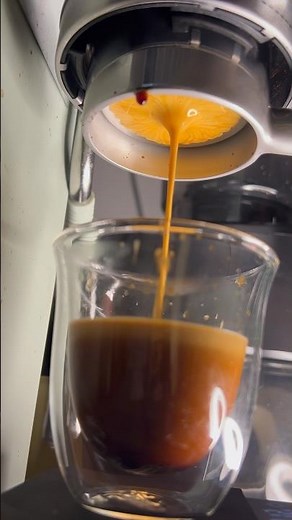 Espresso extraction using Delonghi Dedica Duo #coffee #espressolover #espresso