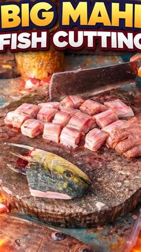 ⚠️✨ Big MAHI Fish Cutting | Clean Cuts by Expert Hands #shorts #fishcutting