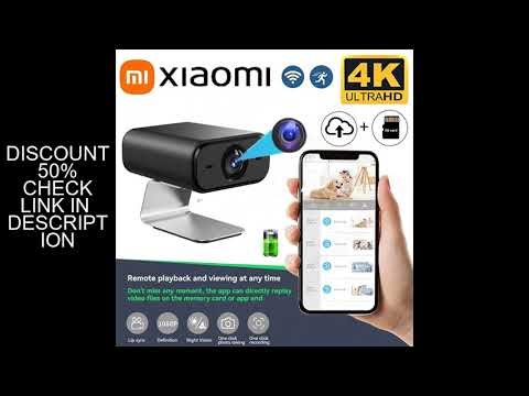 Xiaomi 4K Home Surveillance Camera V720 Wireless WiFi Mobile Phone Remote Mini Indoor Plug-In Free