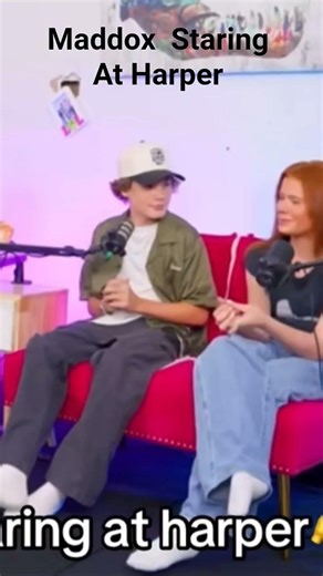 Maddox staring at Harper