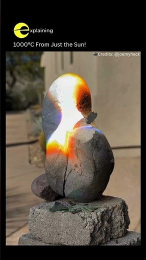 Fresnel Lens vs Rock | 2,000°F Solar Test