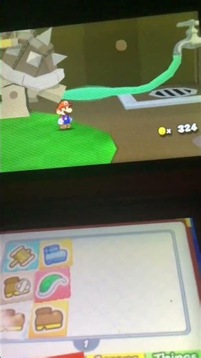 paper mario sticker star is wild for this💀💀✌️ #papermariostickerstar #papermario #3ds #wtf 