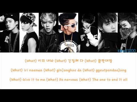 BTS (Bangtan Boys) - Bulletproof [Hangul/Romanization/English] Color & Picture Coded HD