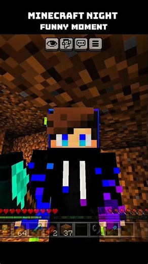Minecraft night funny moment 💀#minecraft #funny #shorts