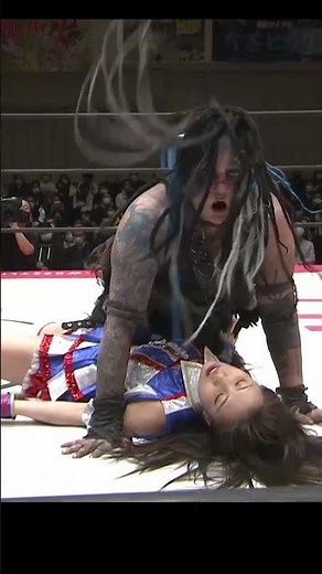 SKE48荒井優希、怪物に圧殺される。【プロレス】