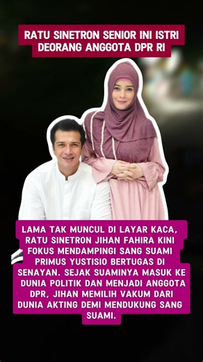 Ratu sinetron senior ini istri seorang anggota DPR RI!!!