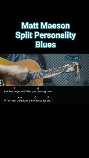 Matt Maeson - Split Personality Blues Guitar Chords Lyrics #shorts