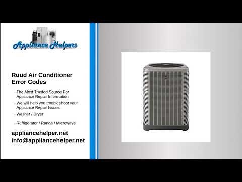 Ruud Air Conditioner Error Codes