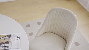 30" Round Dining Table Circular White Kitchen Table for 1-2 Person, Modern Dinner Tables for Kitchen, Living Room, Bar, Small Apartment Space Saving, Table Only