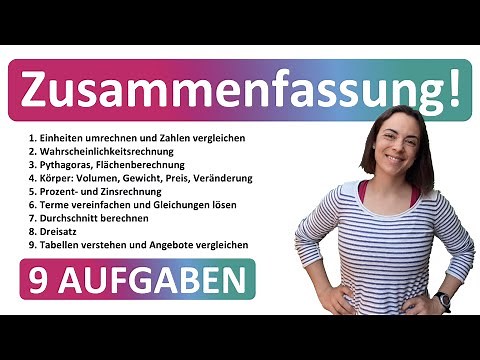 🚀🚀🚀 HAUPTSCHULABSCHLUSS 2026 | ZUSAMMENFASSUNG | Alle Themen mit Tipps & Tricks in Mathe