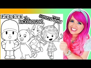 Coloring The Backyardigans, Pocoyo & Team Umizoomi Coloring Pages | Prismacolor Markers