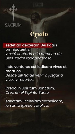 Credo en Latín #Credo #RezarEnLatin #RezarEnLatin #CredoEnLatin #CredoEnLatín