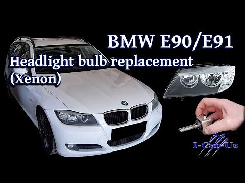 BMW E90/E91 headlight bulb replacement (Xenon) - Tutorial