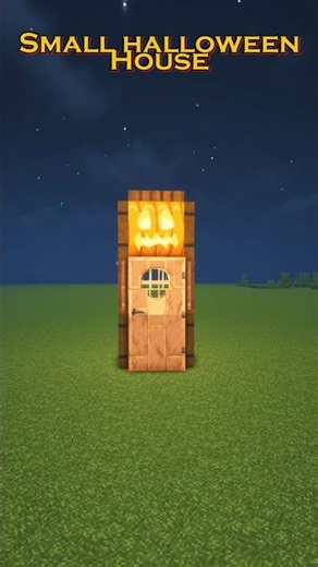 Small Halloween house in Minecraft🎃! #shortsfeed #minecraftbuildhacks #minecraftbuildideas
