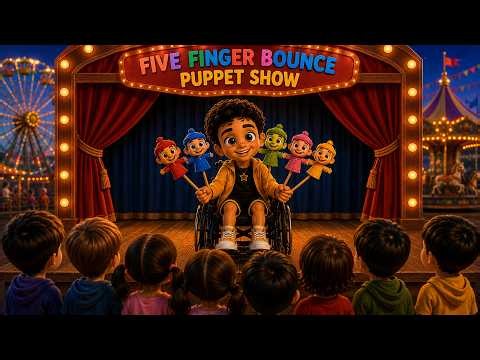 Five Finger Bounce! | Original Finger Puppet Song for Kids | Dance N Sing