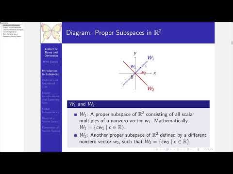 Lecture 5 - Subspaces and Basis