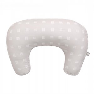 Boppy Nursing Pillow - Ergonomic Bottle & Breastfeeding Pillow with High, Firm, Large Area, Water-Repellant with Washable Cover; Baby Safety Alliance Verified - Tan Checkered Stripes