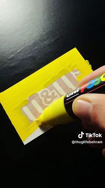 M&M's Logo Art: Drawing and Stenciling Techniques