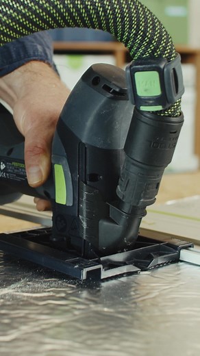 Say goodbye to dust and hello good health and smooth working. Mobile and independent work with the Festool cordless system like the one here. Cordless insulating-material saw ISC 240 with CTMC MIDI dust extraction. ✅😍 #festooluk #festoolfan #powertools #dustfree #cordless #18V #festoolsystem | Festool