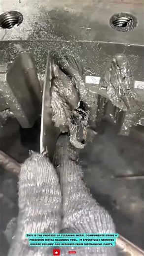 Metal Cleaning Tool: Precise Grease Removal Process Technique #innovationtools
