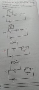 To verify Ohm's law, a student is provided with a test resistor... | Filo