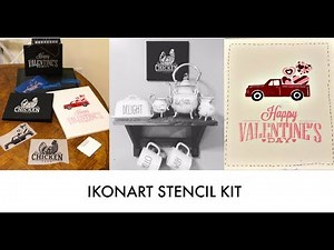 IKONART STENCIL KIT | HOW TO MAKE YOUR OWN STENCILS