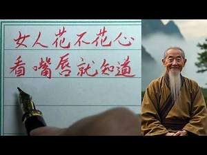 老人言：女人花不花心，看嘴唇就知道？男人必看 #硬笔书法 #手写 #中国书法 #中国語 #毛笔字 #书法 #毛笔字練習 #老人言 #中國書法 #老人 #傳統文化