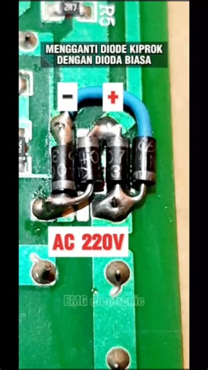 1.1M views · 10K reactions | guide on how to replace the PSU bridge diode with a regular diode according to the stock we have #electronic #diode #bridge #acmatic #primer #mainpsu #smps #tutorials #crestive #solutions #review #modif | Herman Suhaemi | Facebook