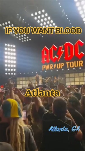 Atlanta wanted blood... and AC/DC came out swinging with pure rock 'n' roll! ⚡ #ACDC #IfYouWantBlood