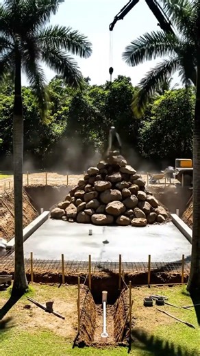 Paradise Pool Transformation #shorts #pool #construction