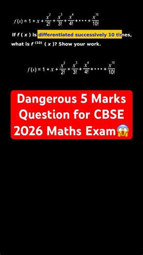 CBSE 2026 Maths: Dangerous 5 Marks Question🔥 Best Class 12 Maths Boards Question #shorts