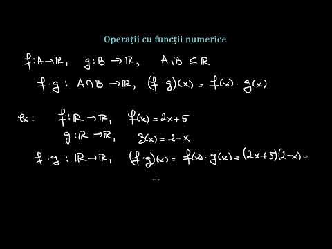 Operații cu funcții numerice | Lectii-Virtuale.ro