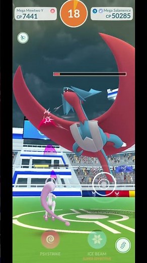 Mega Salamence Solo with Mega Mewtwo Y 😱 | Pokemon Go |