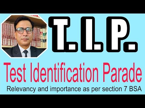VLOG: 133 || Test Identification Parade|| importance, necessity and use in evidence.