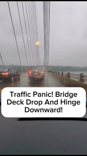 Traffic Panic! Bridge Deck Drop And Hinge Downward! | JO Viral Tech Videos