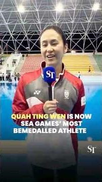 SEA Games 2025: Quah Ting Wen wins gold in women's 100m butterfly, takes her medal tally to 63