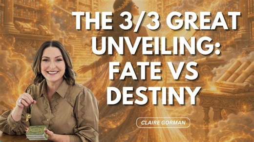 The 3/3 Great Unveiling: Fate vs Destiny – What It Truly Means | Claire Gorman