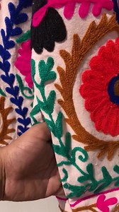 Handmade Suzani Embroidery Cotton Jacket: Bohemian Bomber Coat - Etsy
