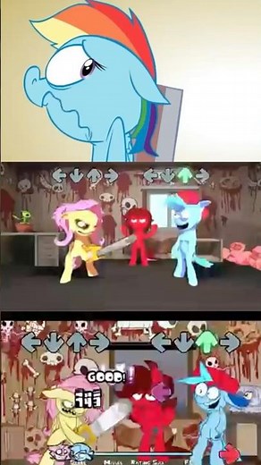 Fluttershy kills BF? FNF Shed Mod - FNF Mod #fnf #fnfanimation #fluttershy