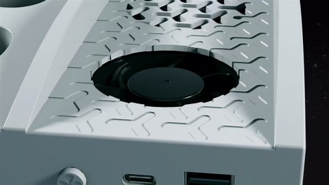 Charging Stand for Xbox Series S Console,Powerful Cooling Fan Dual Wireless Controller Charger Station Dock with 2 x 1400mAh Rechargeable Batteries Packs,Headset Holder for Xbox Series S,White