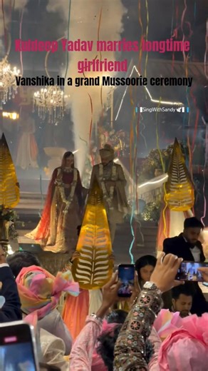 Kuldeep Yadav marries longtime girlfriend Vanshika in a grand Mussoorie ceremony 💞 #kuldeepyadav #yt