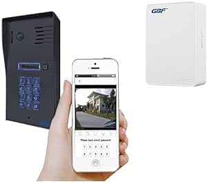 GBF Wireless Video Door Phone & Doorbell WiFi Intercom System Kit,1080P HD, Smart Keypad, One WiFi Indoor Chime (one IP Door Station PL963PMBL and one WiFi IP Indoor Chime CM01)