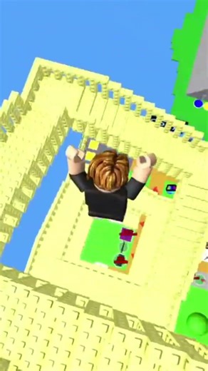 Bacon plays Roblox Infinite Stairs 😆🩵🩵 #roblox #shorts
