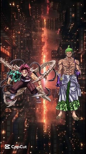 Tanjiro vs Zoro 🔥 | Who Wins? Demon Slayer vs One Piece Epic Battle