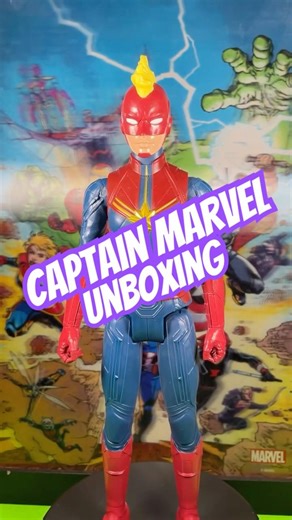 Let’s Unbox: CAPTAIN MARVEL🔥🔥#shorts #unboxing #toys #actionfigures #marvel #youtubeshorts