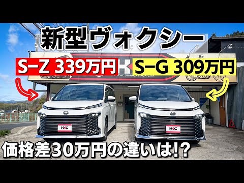 [New Voxy] Comparing the S-Z and S-G! What are the differences in appearance, options, price, etc...