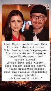 Lena Meyer-Landrut und Mark Forster spenden anonym – Engagement gegen Kinderarmut