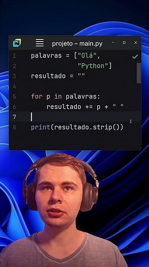 Usando join no Python - Código mais limpo e rápido